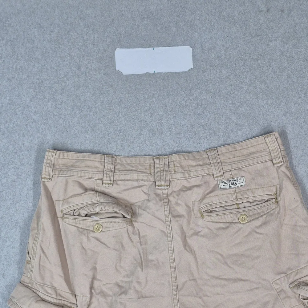 Polo Ralph Lauren Men Shorts 36 Beige Cargo Twill Utility 9